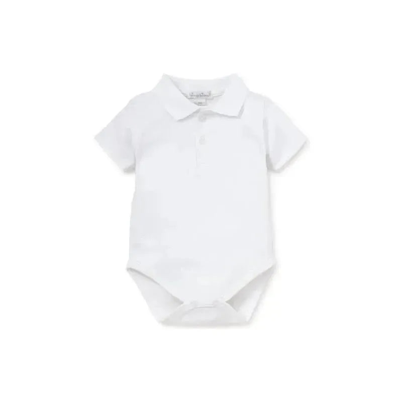 Kissy Kissy - Baby Short Sleeve Bodysuit With Knit Collar, White Image 1