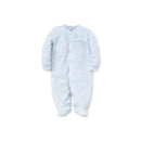 Kissy Kissy - Baby Boy Stripes Footie, Light Blue Image 1