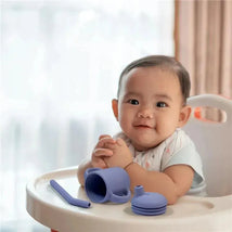 Kushies - Sili Sippy Cup + Straw Violet lilac Image 2