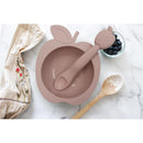 Kushies - Silibowl Silicone Bowl and Spoon, Pink Image 2