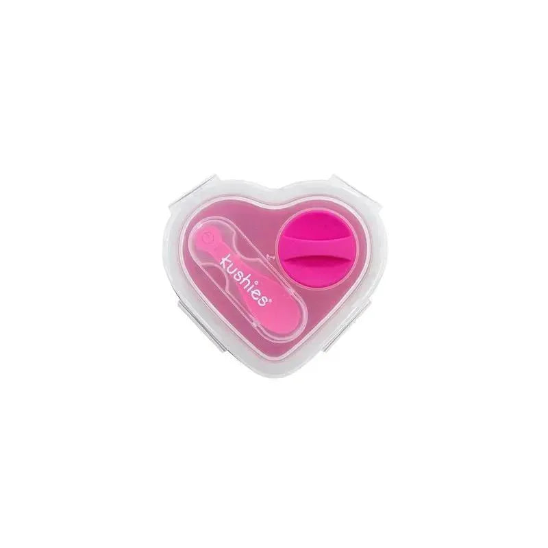 Kushies Silibox Silicone Container, Fuchsia | Baby Food Storage Container Image 1