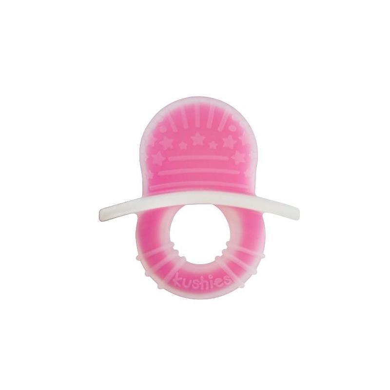 Kushies Silicone Teether-Girl, Pink | Baby Teethers Image 1