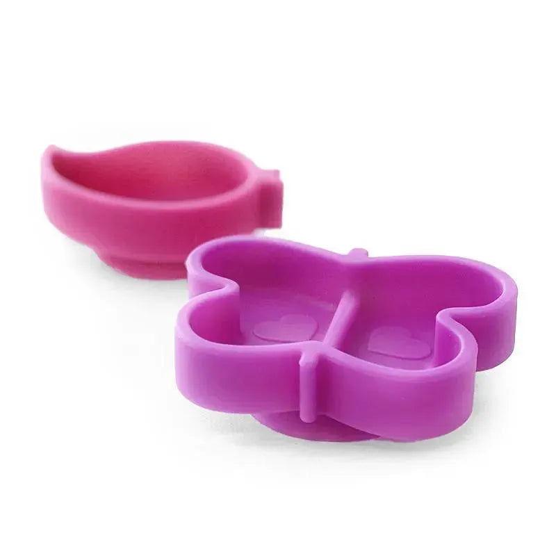 Kushies Silidip Silicone Mini Bowl 2-Pack (Fuchsia/Purple) Image 3