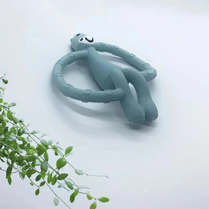 Kushies Silisafari Silicone Teether Hippo Image 5
