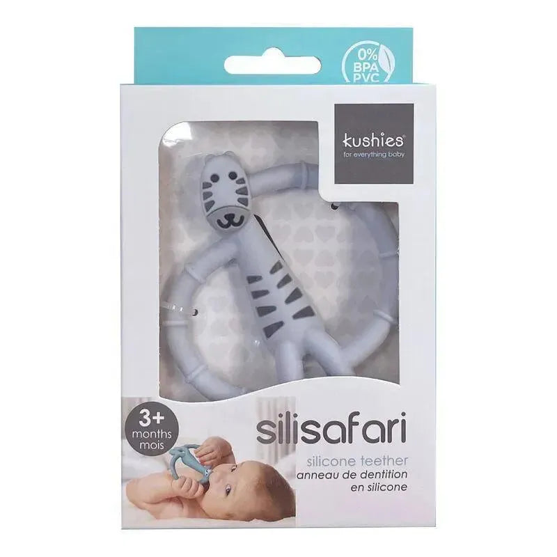 Kushies Silisafari Silicone Teether Zebra Image 5