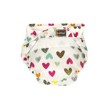 Kushies Ultra-Lite All-In-One Diaper White Doodle Hearts Image 1