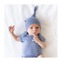 Kyte Baby - Baby Knotted Cap In Slate  Image 3