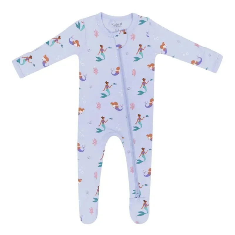 Kyte Baby - Baby Zippered Footie In Mermaid Image 2