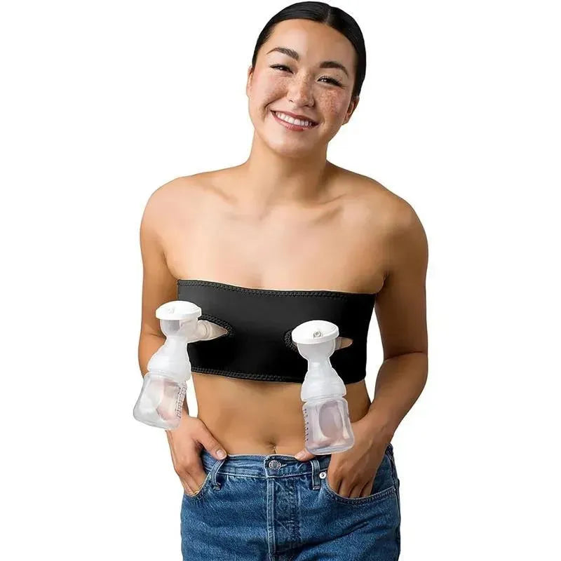 La Vie - Pump Strap Hands-Free Pumping & Nursing Bra, Black Image 1