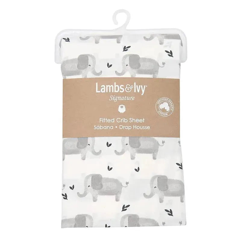 Lambs & Ivy Elephant Crib Sheet  Image 3