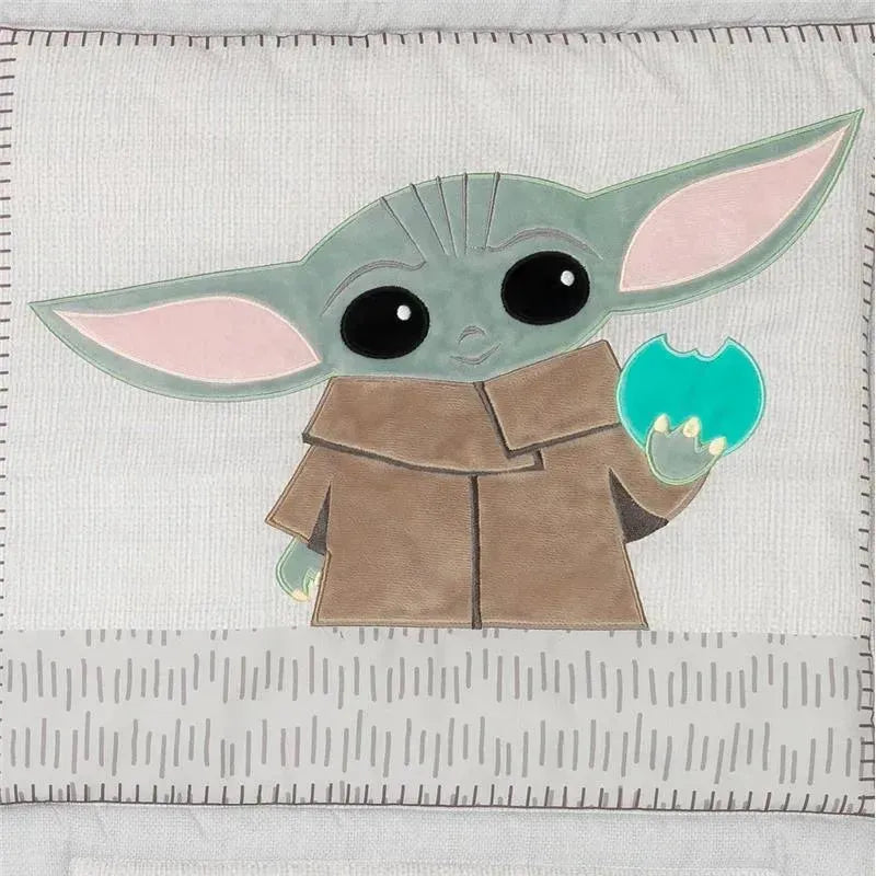 Lambs & Ivy - 3Pk Star Wars The Child Baby Yoda Baby Crib Bedding Set Image 9