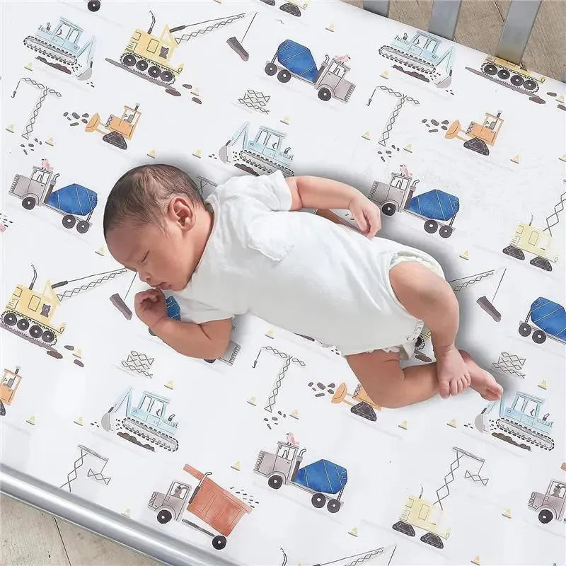 Lambs & Ivy - 3Pk Construction Zone Trucks Nursery Baby Crib Bedding Set Image 5