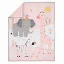 Lambs & Ivy - 3Pk Jazzy Jungle Safari Animals Pink Baby Crib Bedding Set Image 7