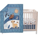 Lambs & Ivy - 3Pk Lion King Adventure Baby Crib Bedding Set, Blue Image 1