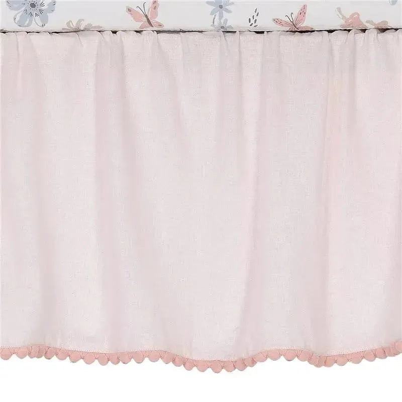 Lambs & Ivy - 3Pk Baby Blooms Pink Floral/Butterfly Baby Crib Bedding Set Image 8