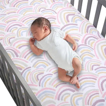 Lambs & Ivy - Baby Fitted Sheet, Rainbow Image 2