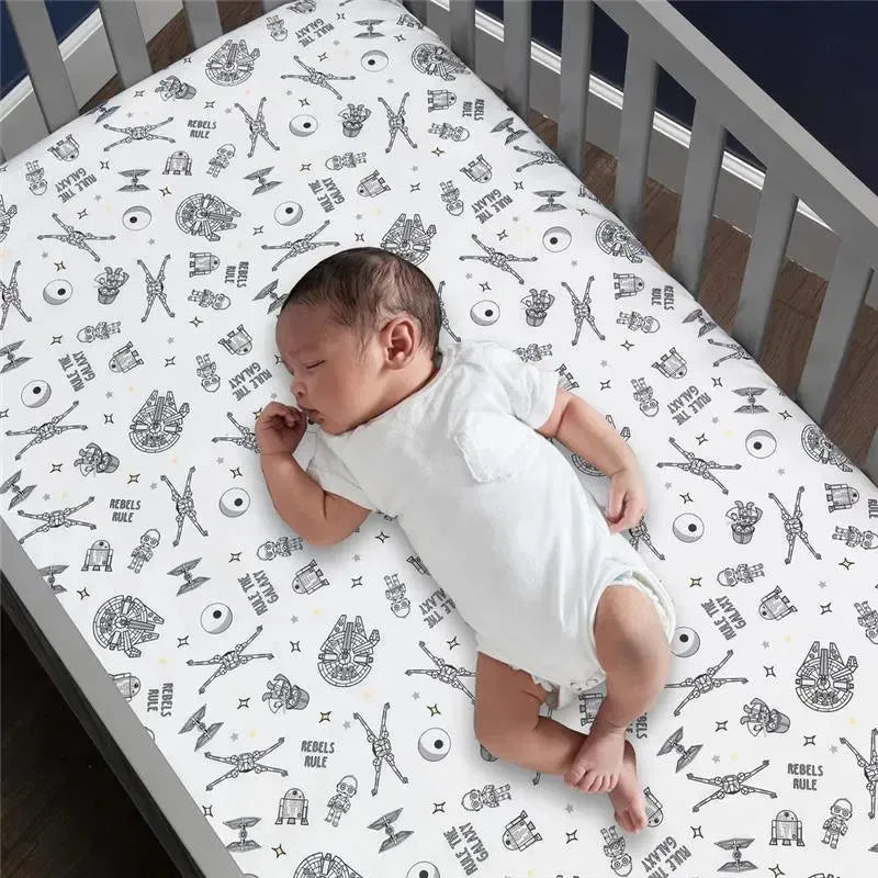 Lambs & Ivy - Baby Sheet, Stars Wars Millennium Falcon Rebels Rule Image 2