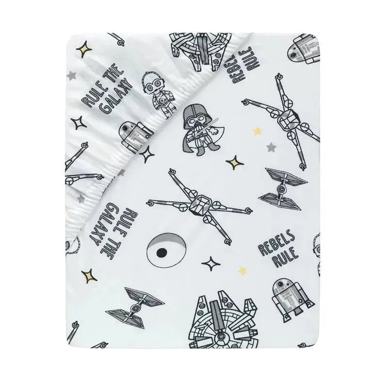 Lambs & Ivy - Baby Sheet, Stars Wars Millennium Falcon Rebels Rule Image 3
