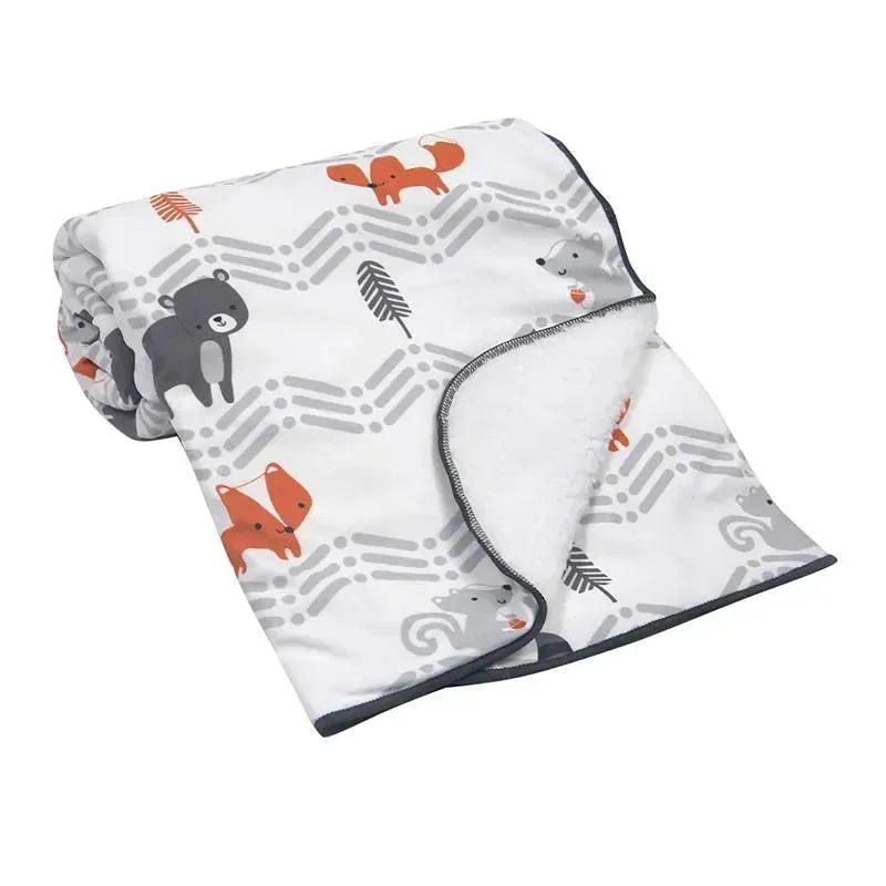 Lambs & Ivy Bedtime Originals Acorn Blanket, Grey Image 1