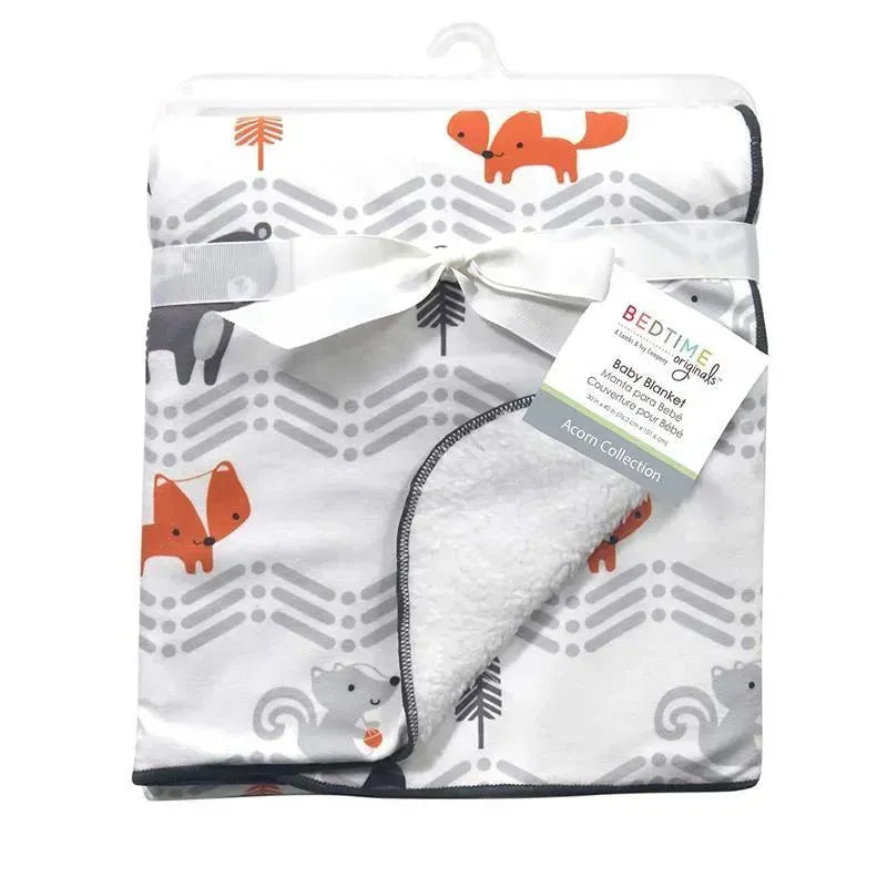 Lambs & Ivy Bedtime Originals Acorn Blanket, Grey Image 3