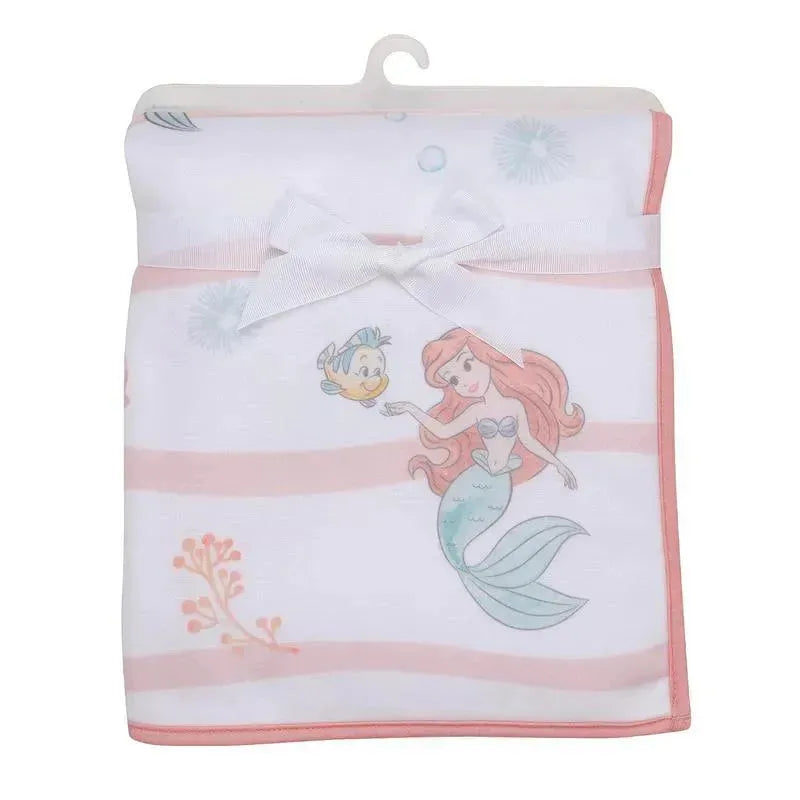 Lambs & Ivy - Bedtime Originals Disney Baby The Little Mermaid White Baby Blanket, Ariel Image 8