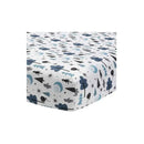 Lambs & Ivy - Disney Baby Forever Pooh White/Blue Bear Fitted Crib Sheet Image 1