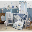 Lambs & Ivy - Disney Baby Forever Pooh White/Blue Bear Fitted Crib Sheet Image 4