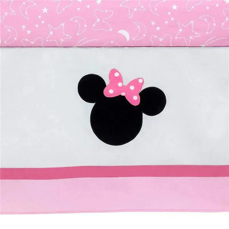 Lambs & Ivy - 4Pk Disney Baby Minnie Mouse Nursery Crib Bedding Set, Pink Image 7