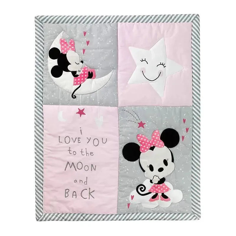 Lambs & Ivy - 4Pk Disney Baby Minnie Mouse Nursery Crib Bedding Set, Pink Image 4