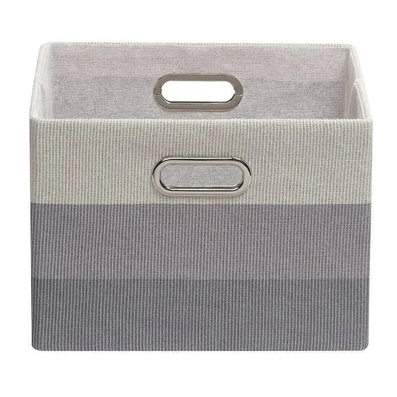 Lambs & Ivy - Gray Ombre Foldable Storage Bin Image 2