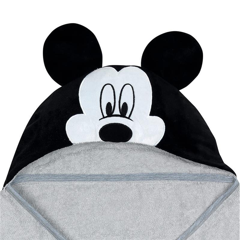 Lambs & Ivy Hooded Baby Bath Towel, Mickey Mouse Image 2