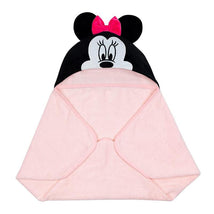 Lambs & Ivy Hooded Baby Bath Towel, Minnie Mouse Image 3