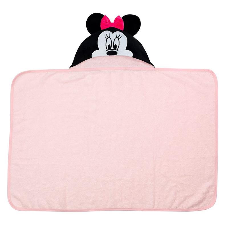 Lambs & Ivy Hooded Baby Bath Towel, Minnie Mouse Image 9