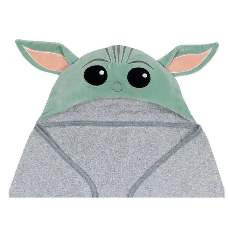 Lambs & Ivy Hooded Baby Bath Towel, The Child Yoda Image 2