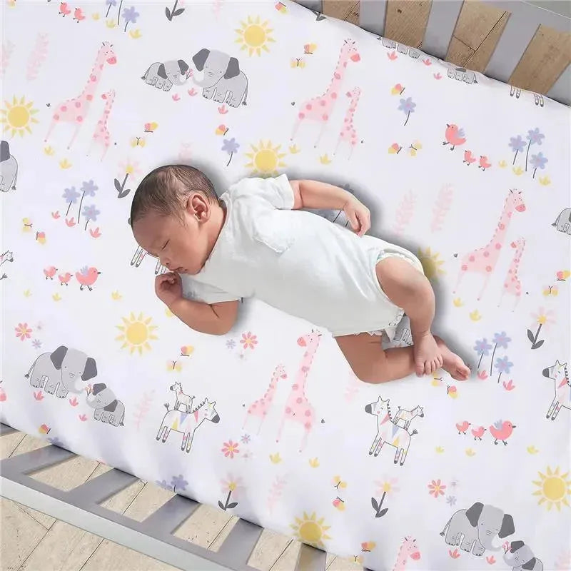 Lambs & Ivy - Jazzy Jungle Baby Fitted Crib Sheet Image 2