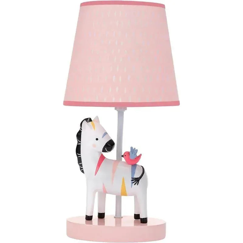 Lambs & Ivy - Jazzy Jungle Zebra Nursery Lamp with Shade & Bulb Image 1