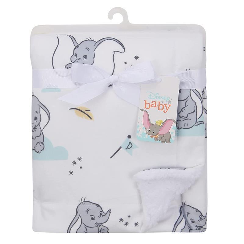 Lambs & Ivy Minky Sherpa Baby Blanket, Dumbo Image 3