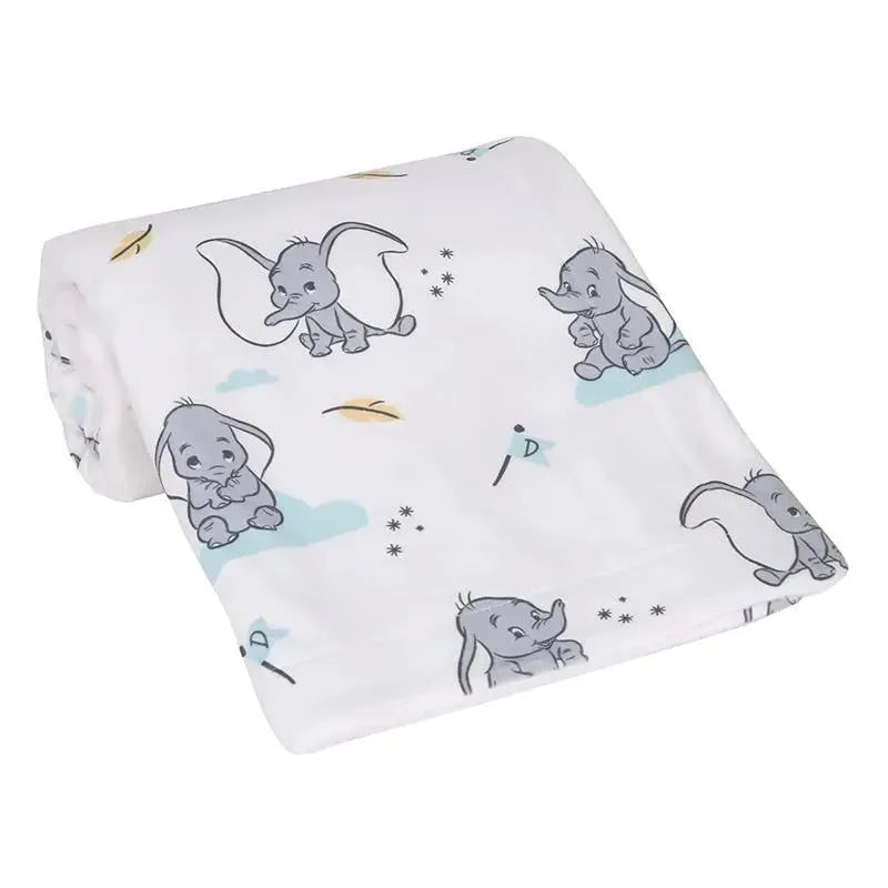 Lambs & Ivy Minky Sherpa Baby Blanket, Dumbo Image 4