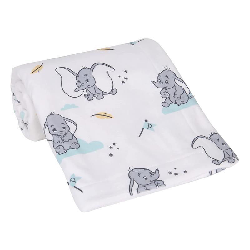 Lambs & Ivy Minky Sherpa Baby Blanket, Dumbo Image 4