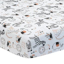 Lambs & Ivy Patchwork Jungle Animals 4-Piece Baby Crib Bedding Set Image 13