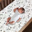 Lambs & Ivy Patchwork Jungle Animals 4-Piece Baby Crib Bedding Set Image 5