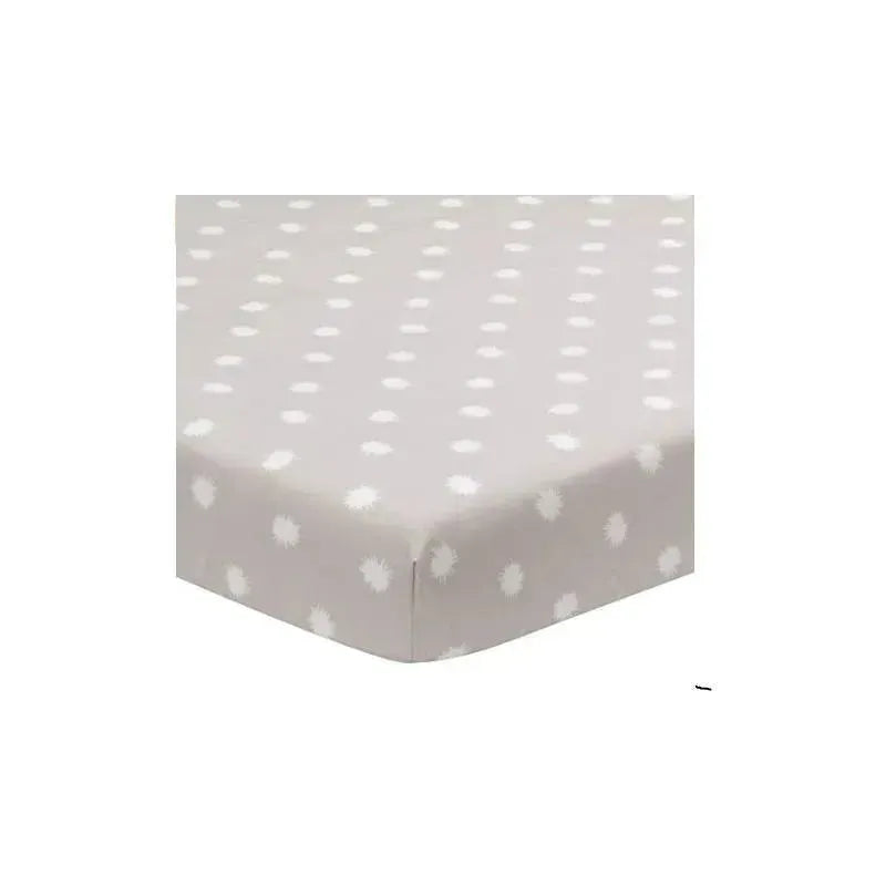 Lambs & Ivy Polka Dots Baby Crib Fitted Sheet Image 1