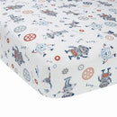 Lambs & Ivy Robbie Robot Crib Sheet Image 1