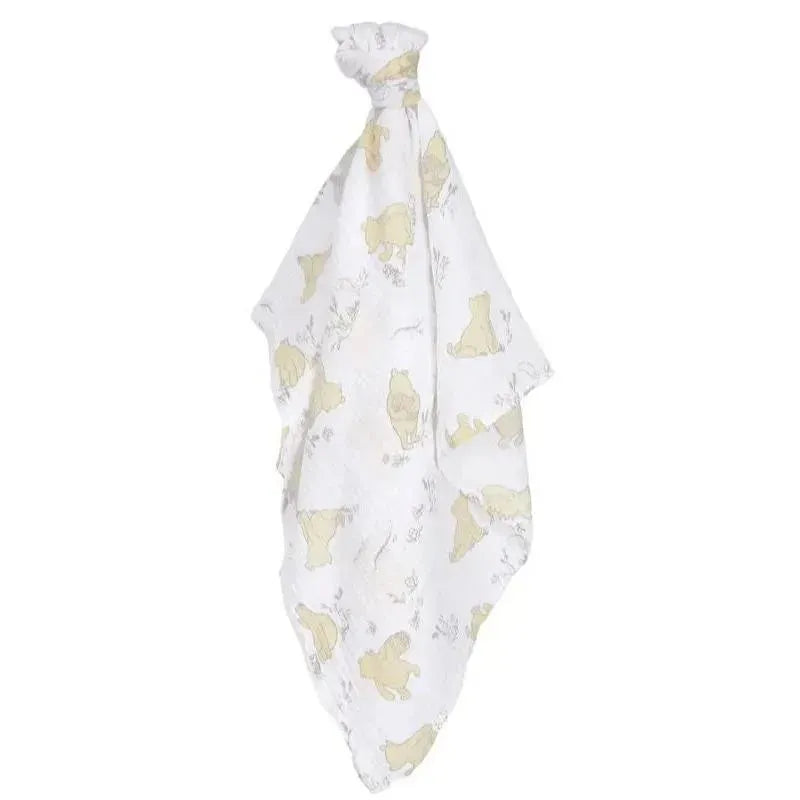 Lambs & Ivy Swaddle Blanket & Plush Toy Gift Set, Winnie The Pooh Image 4