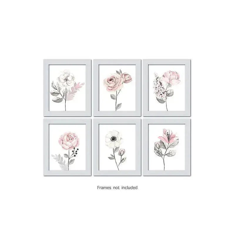 Lambs & Ivy Unframed Wall Art - Water Color Floral Image 5