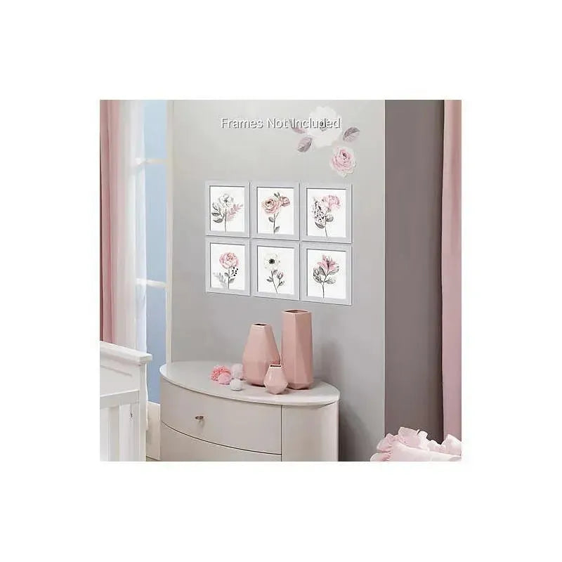 Lambs & Ivy Unframed Wall Art - Water Color Floral Image 4