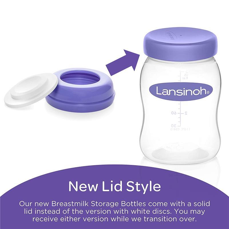 Lansinoh - 4 unidades de botellas de almacenamiento de leche materna