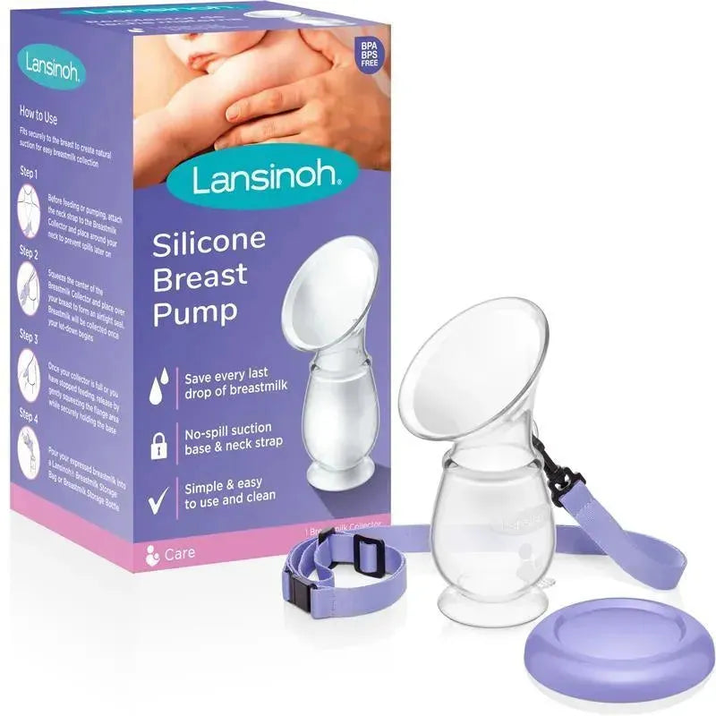 Lansinoh - Silicone Manual Breast Pump for Breastfeeding Moms Image 1