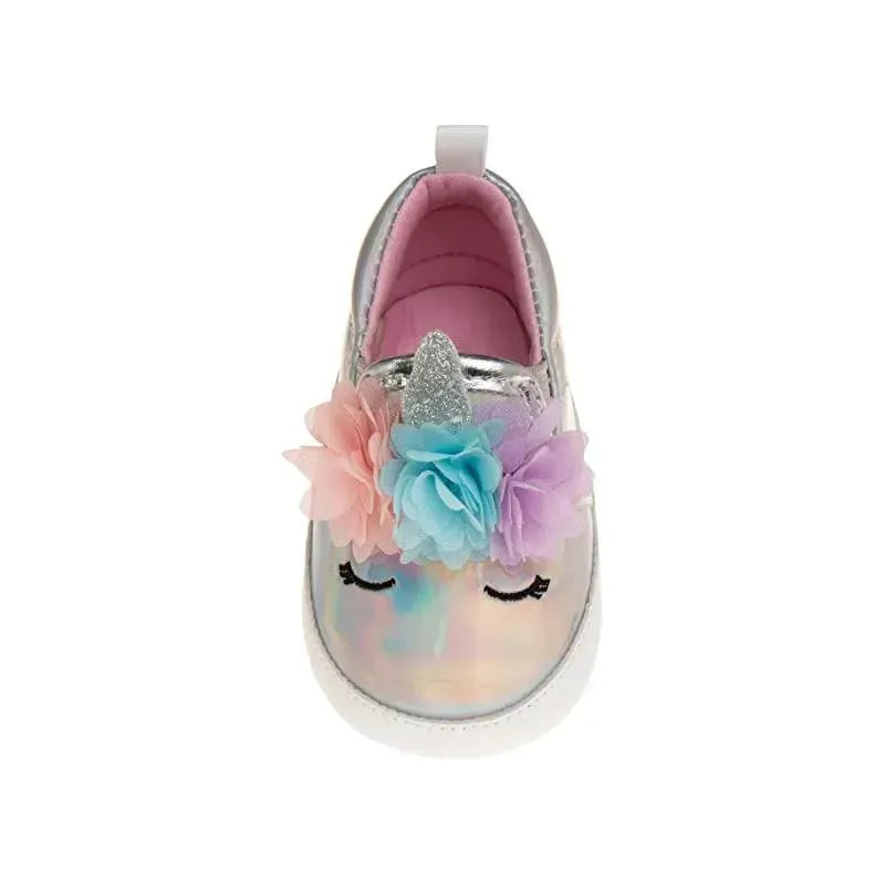 Laura Ashley - Crib Shoes Girl Metallic Unicorn Image 3