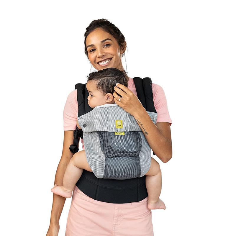 Lille Baby - Baby Carrier Complete Airflow 3D Mesh, Grey/Silver Image 1